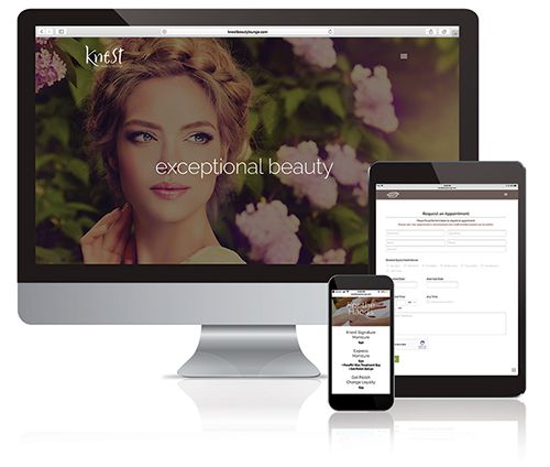 Knest Beauty Lounge Web Development